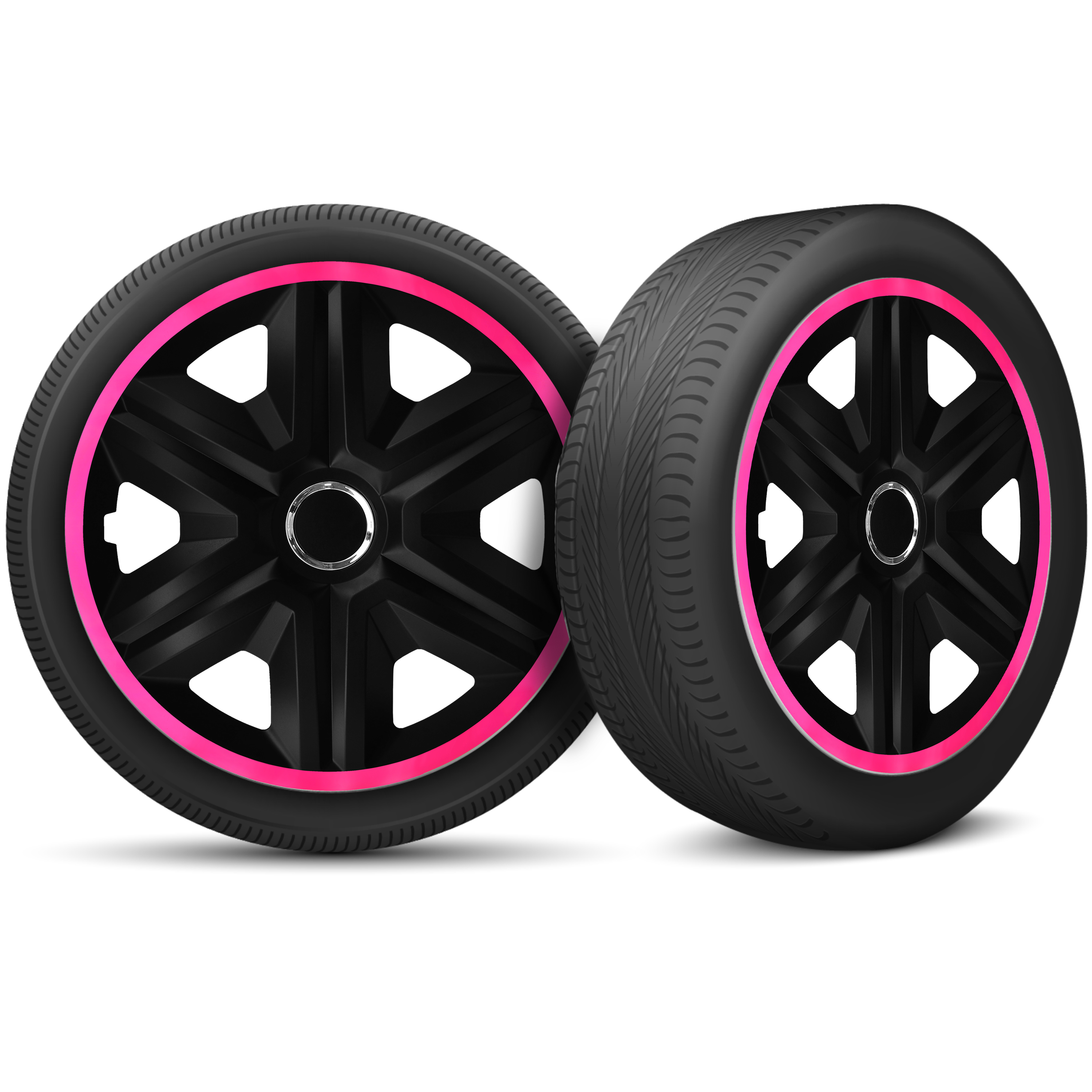 Auto Radkappen Radzierblenden 4 Set passend für alle Stahlfelgen 14'' 15'' 16'' - Bild 44 von 64